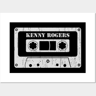 Kenny Rogers - Vintage Cassette White Posters and Art